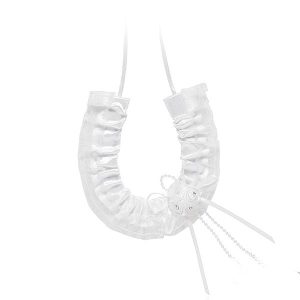 Horseshoe – Satin With Flower Cluster
